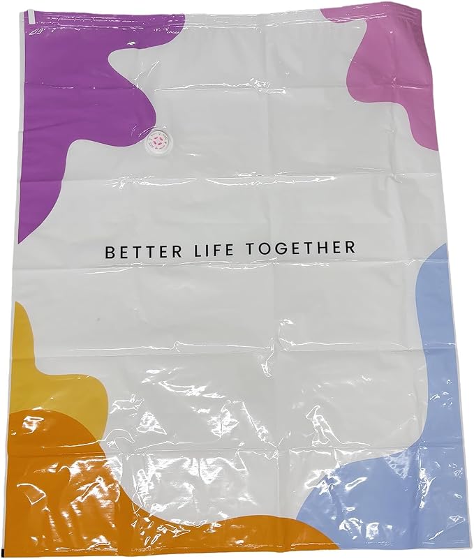 2PCS Vacuum Storage Bags No Pump Or Air Extractor Compression Bag Sealer Clothing Organizer Spaces Saver for Blanket Comforters Pillow Clothes (XL) (2PCS XL)