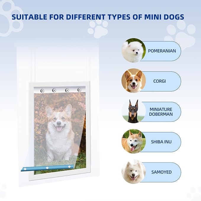 2 Pack Large Dog Door Replacement Flap, Clear Heavy-Duty Dog Door Flap for 18" x 9.84" XL Frames Weatherproof Design Fits Pets Up to 100 Lbs (2)