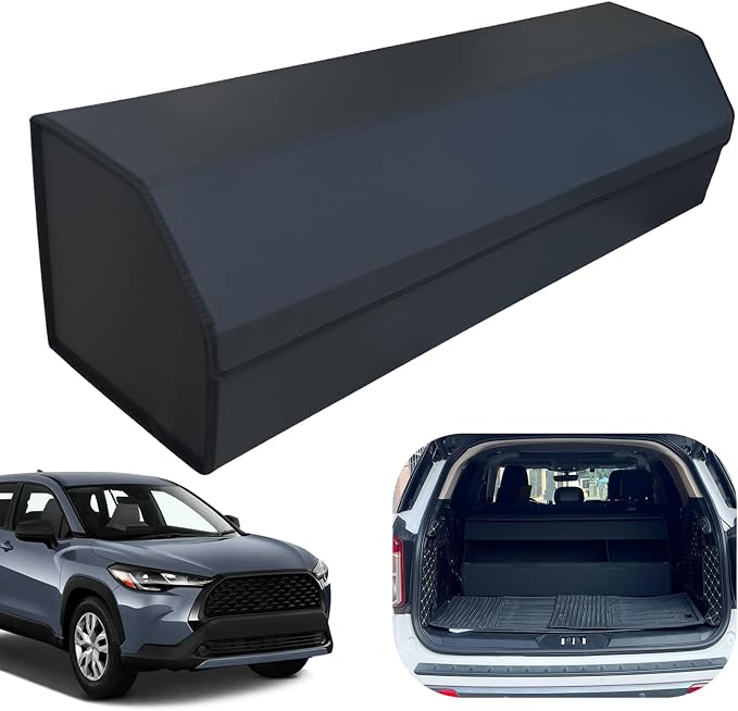 Car Trunk Organizer for For Toyota Corolla Cross - Custom Fit,Large Space Outdoor Trunk Organizer with Leather,Hook and Loop Fastener,4-Layer Cover,For Toyota Corolla Cross2022-2025