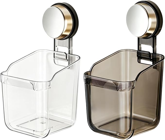 Space Saving Suction Cup Organizers Shelf for Small Spaces Holds Heavy Items Without Drilling for Kitchen Bathroom Not Drill Wall Holder