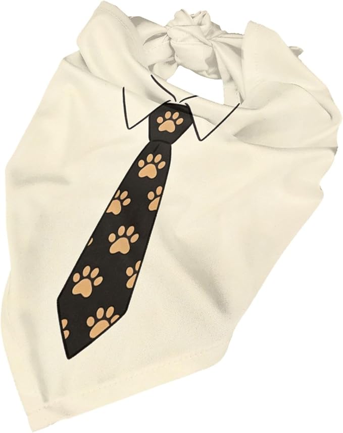 Teacher's Pet Dog Bandana,Funny Bandana Gift,Photo Prop Accessories for Dog Lovers Owner Gift,Triangle Reversible Fall Scarf, Adjustable (Yellow Tie)