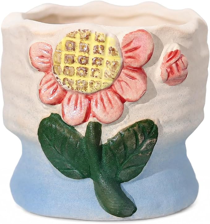 Ceramic Mushroom Shaped Pen Pencil Holder for Desk Decoration Accessories Mushroomb Decor Makeup Brush Pen Cups Office School Ideal Gifts for Women, Mom or Birthdays (pink)