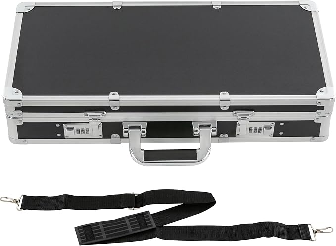 Barber Carrying Case, Stylist Tool Box Professional Salon Hair Cutting Grooming Kit Storage Organizer with Adjustable Shoulder Strap for Clippers, Scissors, Barber Supplies (Sliver)