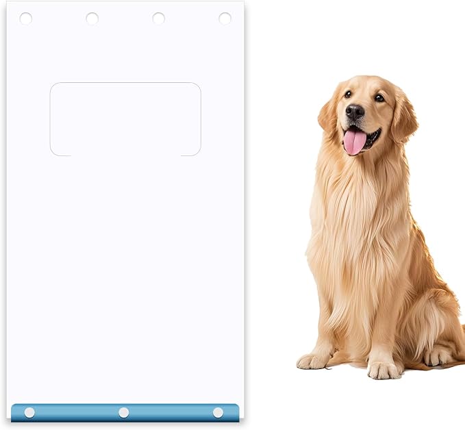 1Pack Large Dog Door Replacement Flap, Clear Heavy-Duty Dog Door Flap for 18" x 9.84" XL Frames Weatherproof Design Fits Pets Up to 100 Lbs (1)