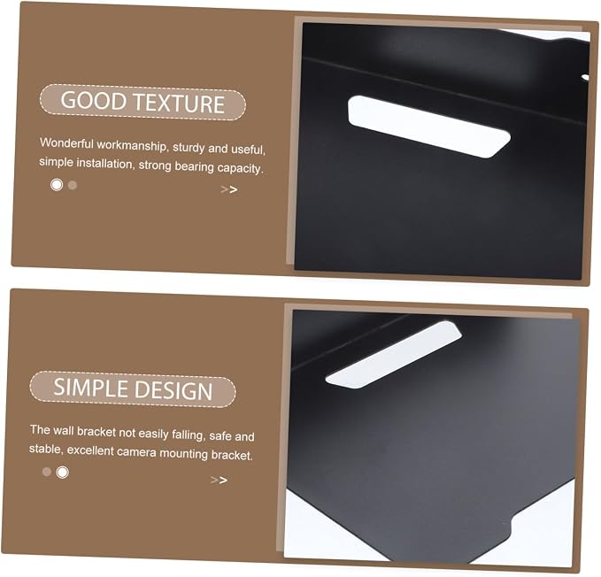 DOITOOL Wall Mounted Metal Bracket for Cameras Heavy Duty Design for Home Use Camera Mounting Space-Saving Wall Shelf for Projectors and Routers