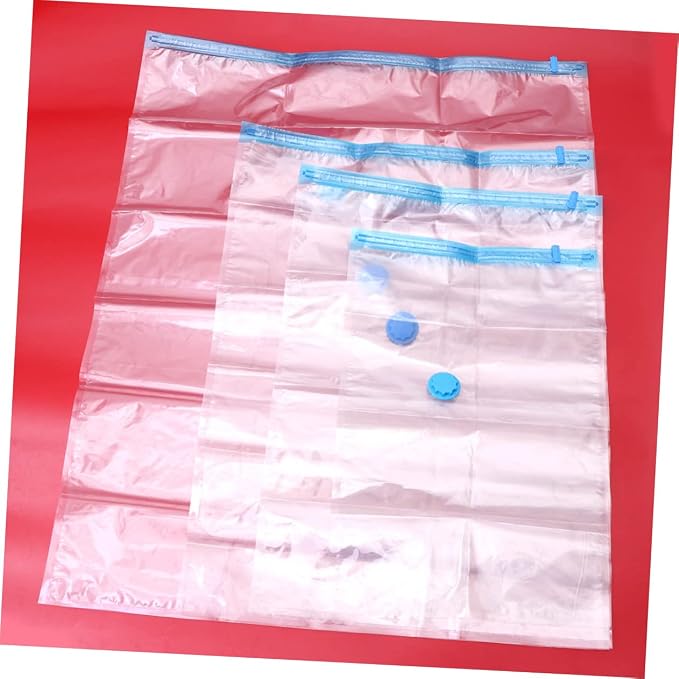 Vacuum Seal Bags for Clothing 10 Pack Manual Air Pump Space Saver Compression Bags for Bed Sheets Pillowcases