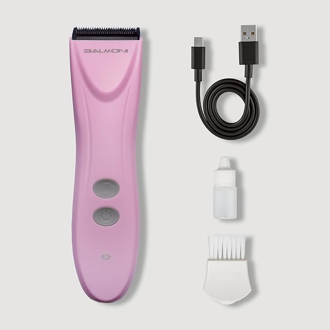 Cordless Pet Grooming Kit for Dogs & Cats, Quiet & Powerful Motor Paw & Face Trimmer, Lightweight Clipper, Dopamine Pink, Parent (Bundle-Dopamine Pink)