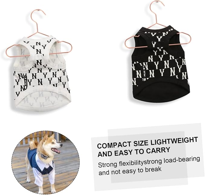 3pcs Pet Clothes Hangers Garment Storage Rack for Neat Organization Thickness for Dog and Cat Apparel