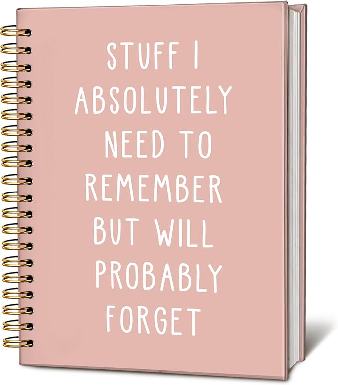 Funny Notebooks Journal, Sarcastic Notebooks for Work | Funny Office Gifts for Coworkers, Funny Notebooks for Work, Office Humor Gifts, Spiral Notebook 5.5x8.3 In(pink)