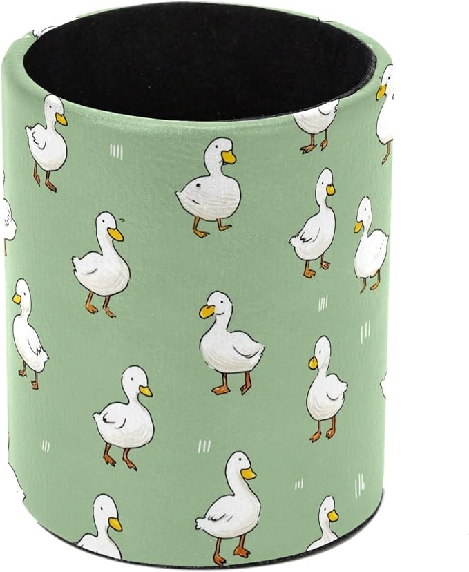 Cute Duck Pen Holder, Pencil Cup Marker Brush Holder Desk Storage Case, Desktop Organizer for School Office Home Supplies