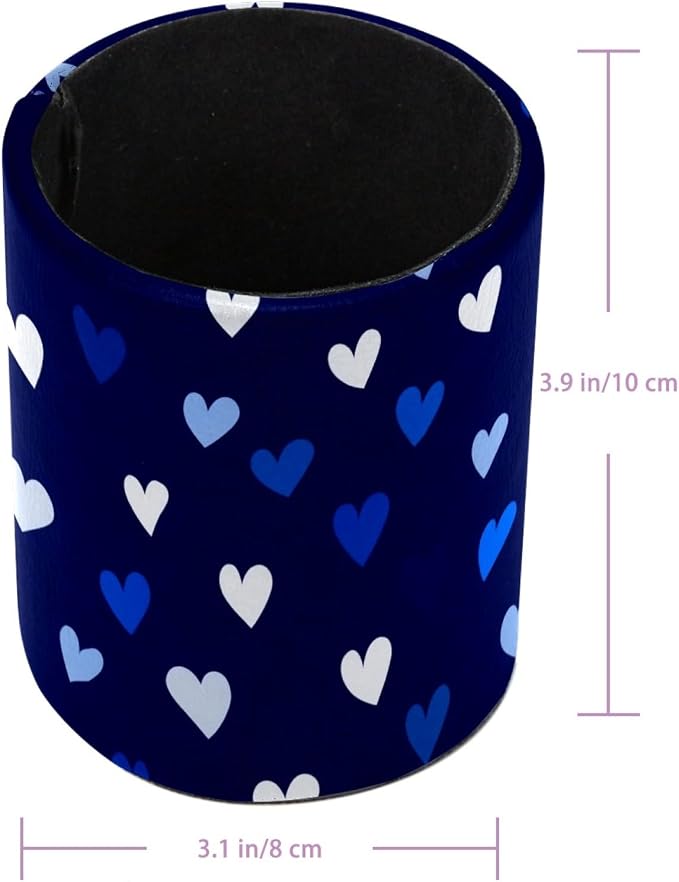 Love Heart Pen Holder, Pencil Cup Marker Brush Holder Desk Storage Case, Desktop Organizer for School Office Home Supplies