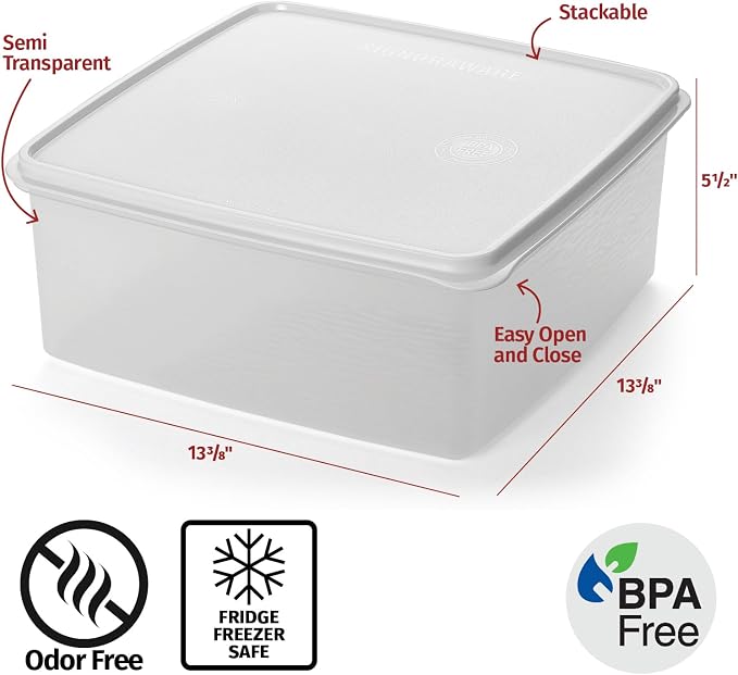 Plastic Storage Containers with Lids - 11L Airtight Bins Clear Stackable Organizing Bins for Food, Pet Food, Rice, Toy Storage, Garage, Pantry