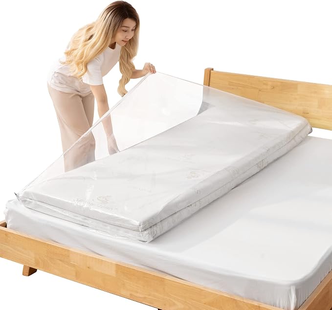 Mattress Vacuum Bag, 86x39in Space Saver Vacuum Storage Bags, Oversized Vacuum Bags, Reusable Space Saver Bags, Twin Mattress Vacuum Bag King for Memory Foam Mattress Moving Storage, 86.7x39.4in
