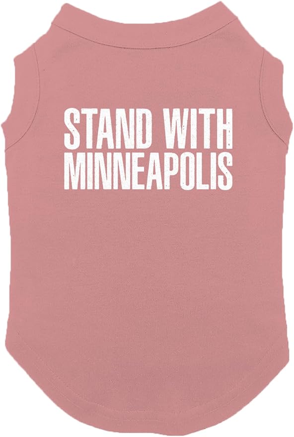 Stand with Minneapolis - Immigration Dog Shirt (Mauve, Large)