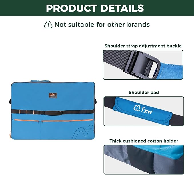 FXW Dog Playpen Storage Bag, Designed for RV Trips, Blue, 2 Packs | Fits FXW Pens Only(40" H 8 Panels & 9 Stakes), Comfortable Carry, Neat Storage, Wear-Resistant, Patented