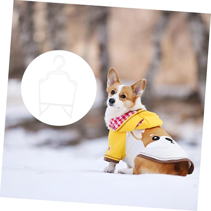 BESPORTBLE 10pcs Pet Clothes Hangers Pp Dog Apparel Holders Lightweight Compact Pet Clothes Organizer for Efficient Storage