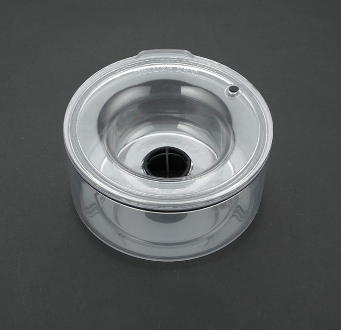 Slopper Stopper Tritan Plastic Dripless Water Bowl with Lid – Holds 1.25Qt, Reduces Spills & Trails Up to 85%+, Water Bowl for one XSM Small Breed Dog (0-20 lbs), The Original Slobber Stopper