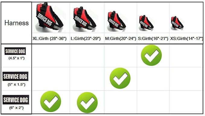 Fairwin Dog Patches for Service Dogs, Reflective and Removable Dog Tags for Service Vest Dog Harness