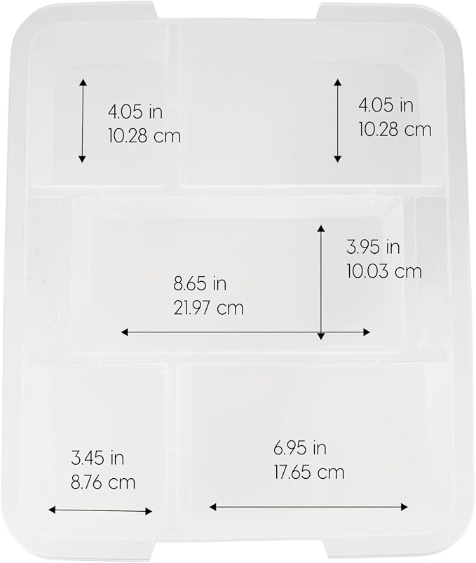 IRIS USA 6-Pack 18 Quart Clip Box with Latching Lid | Latching lid secures office and household supplies. Stackable, nestable design maximizes storage space