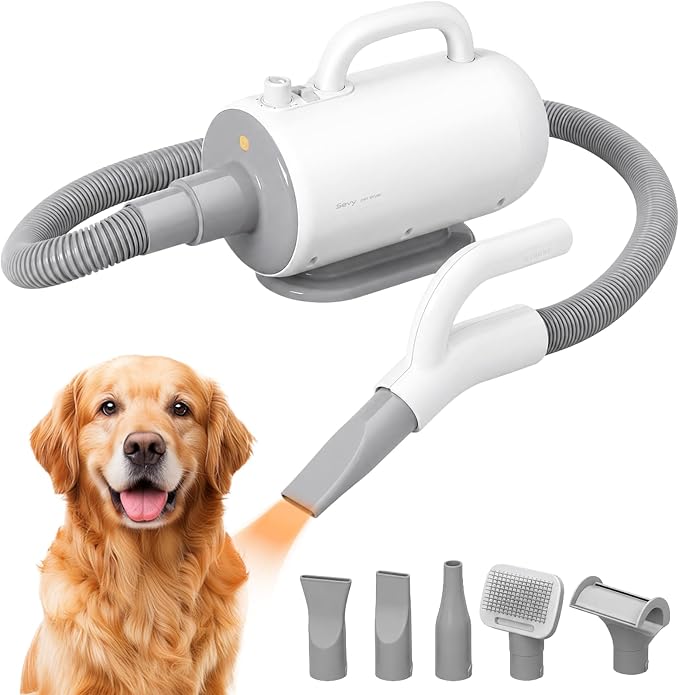 Sevy Dog Hair Dryer Wall Mount, Wall Holder Bracket Whoosh High Velocity Dog Dryer Blower, Space-Saving Grooming Dryer Storage Accessory for Home & Professional Grooming, Mount Only