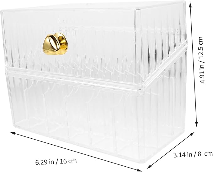 Cosmetics Storage Box Makeup Organizer Lid Lipstick Holder Lip-gloss Organizers Nail Polish Storage