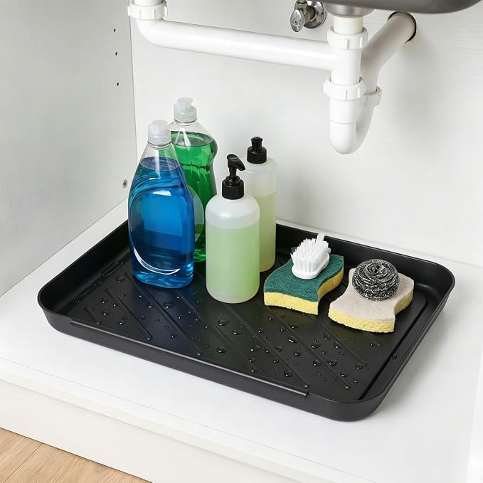 Alipis Shoe Storage Tray 15.74 X 11.81 X 1.37 in Plastic Boot Tray for Entryway Hallway Kitchen Car Trunk Pet Feeding Area Keep Floors Dry and Clean