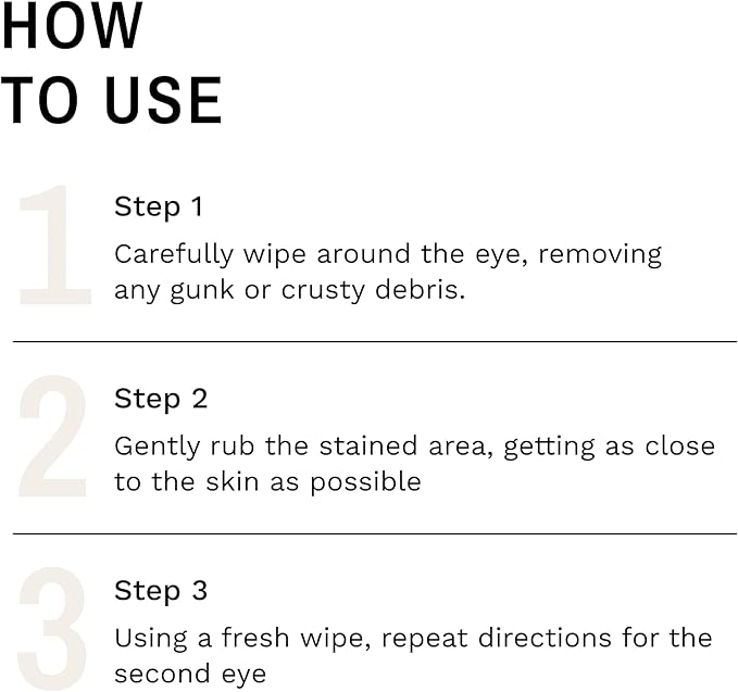 Eye Envy Tear Stain Wipes for Cats. Textured to Gently Clean Tear Stains. Natural Formula. Recommended by Persian & Exotic Breeders, Groomers. USA Made. 60 Cat Eye Wipes