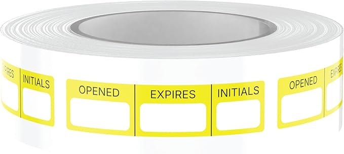Dispensed Medication Veterinary Pharmacy and Clinical Labels | Roll of 500 | Clinical-Grade Color-Coded Stickers for Medication Bottles and Hospital Use (Expiration Label)