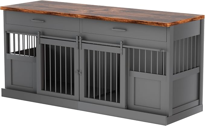 71 inches Dog Crate Furniture Decorative Indoor Dog Kennel Furniture
