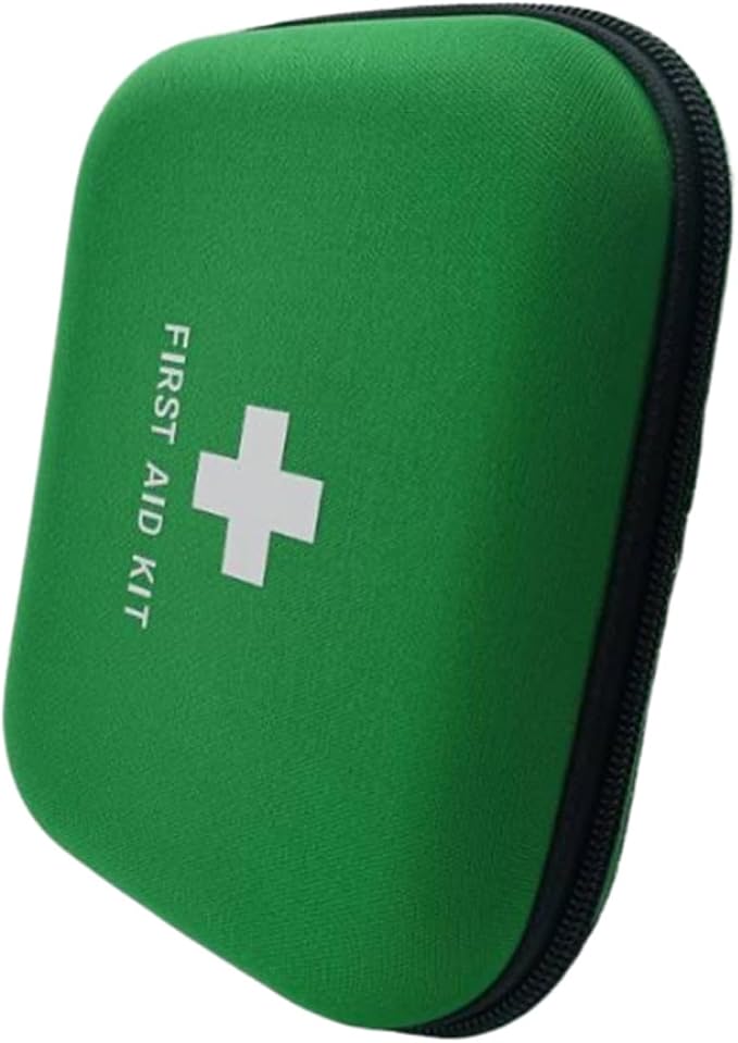 First Aid Hard Case Empty, First Aid Hard Case First Aid EVA Hard Red Medical Bag for Home Health First Emergency Responder Camping Outdoors (Green)