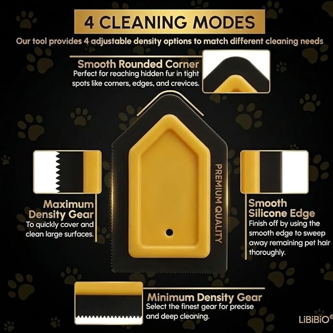 2x Mini Pet Hair Removers (2 Count) Dog & Cat Hair Detailing Tools for Seat, Carpet, Floor Mat, Couch...