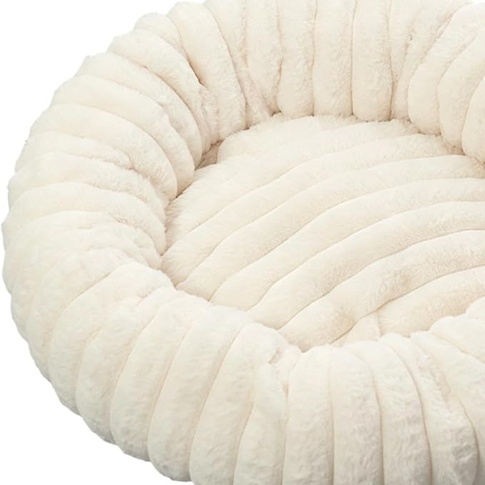 Cat and Dog Sleeping Mat, Round Pet Relaxation Bed | Washable Puppy Kitten Donut Bed | Non-Slip Round Comfortable Thick Dog Bed Cat Sofa For Small Dogs, Cat