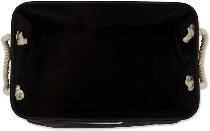 Bone Dry Pet Storage Collection Collapsible Bin, Black, Small Rectangle