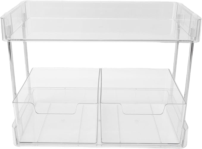 Tea Bag Organizer, PET 2 Tier Storage Drawer Coffee Pod Holder,