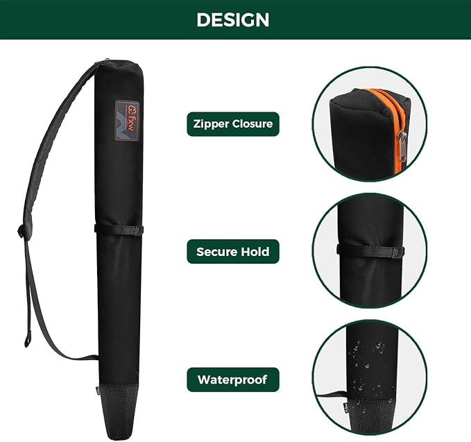 FXW Stake Bag Designed for Storing and Carrying While Camping | Multi-Brand Fit, for 32"H Playpen Stakes, Hands-Free Design, Stakes Not Included