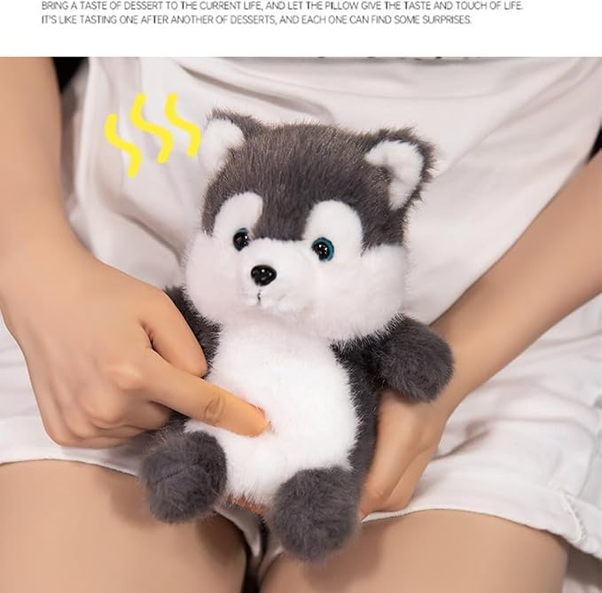 Cute Decoration Cell Phone Holder Stand for Desk, iPhone Mount for Accessories Gifts,Cool Desktop Decor Gadgets to Support Your Cellphone for Men Women Boys Girls to Carry On (Husky)