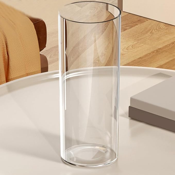 Plastic Cylinder Organizer for Brushes and Cards, Versatile Pet Art Supply Container Elegant Design, for Study Rooms and Office Organization