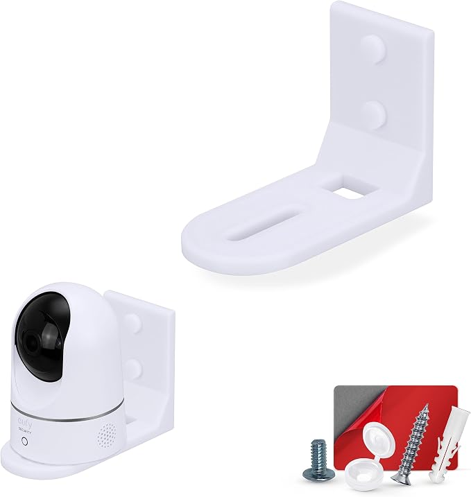 Screwless Wall Mount Small Shelf for Baby Monitors, Security Cameras, Speakers, Decor, Plants & More, Strong VHB Adhesive with Screw in Option, Easy to Install, No Mess Shelves by Brainwavz (W01)