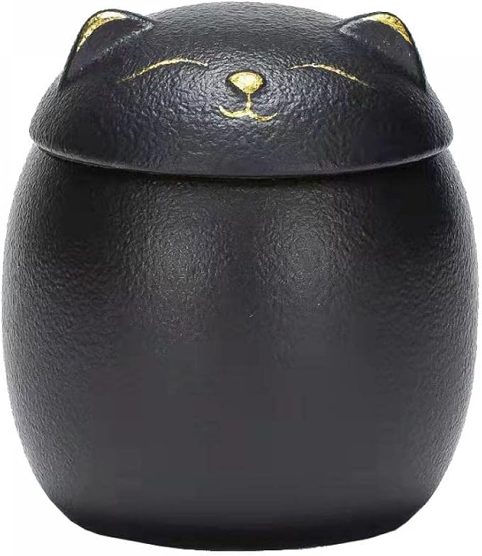 Ceramic Jar Cat Candy Dish Sugar Bowl Storage Jar Canister with Seal Lid
