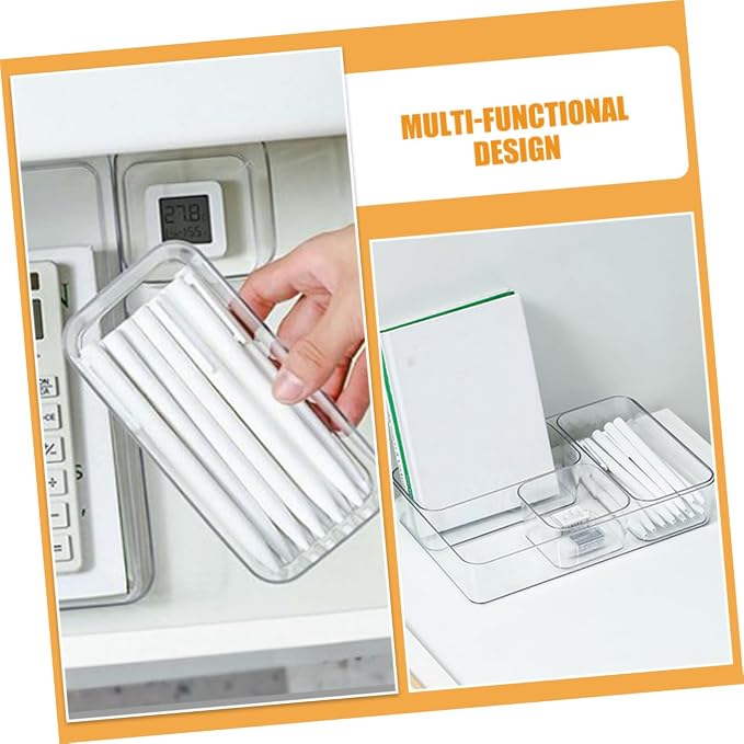 1Set Clear Drawer Organizer Set Sturdy Pet Storage Dividers for Kitchen Bathroom Dresser Office Multi Clear Organizers for Cosmetics Jewelry Stationery More
