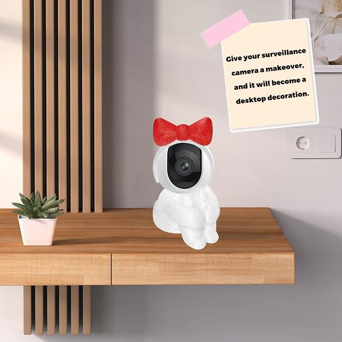 Creative Indoor Camera Housing for Baby Monitor, Dog Camera, Suitable only for Spherical Monitor Device Decorations（Housing only no Monitoring Equipment）