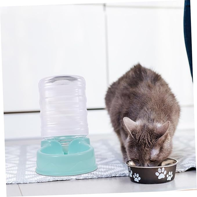 HEMOTON Automatic Dog Water Feeder Dispenser Gravity Design Pet Accessory for Easy Feeding Durable Self Filling Bowl for Dogs and Cats Saving Water