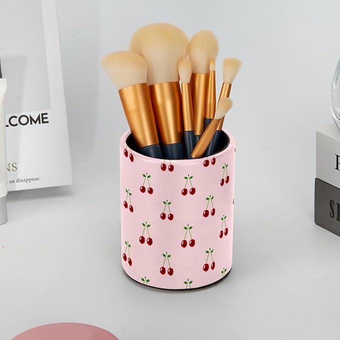 Pen Holder for Desk, Cherry Pencil Holder, Cup Holder for Desk Office, Pen Organizer