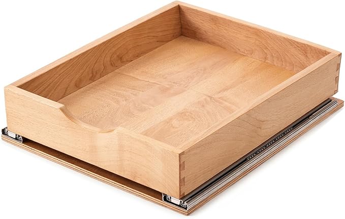 Pull Out Cabinet Drawers - 6x2 Size Options (12-23'W,18-21'D), Pre-Assembled with Soft Close Slides, Solid Beechwood, Easy Installation(16'W x 18'D)