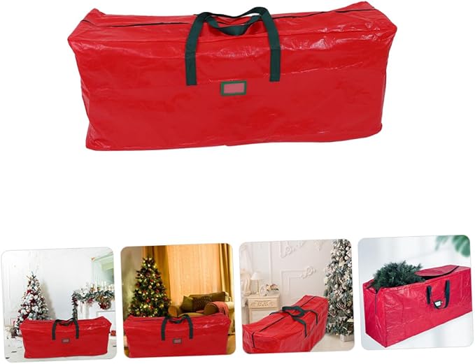 VICASKY Christmas Tree Storage Bag with Zipper and Carry Handles Large Non-woven and Pet Material Dust-resistant Holiday Tree Organizer for Decorations