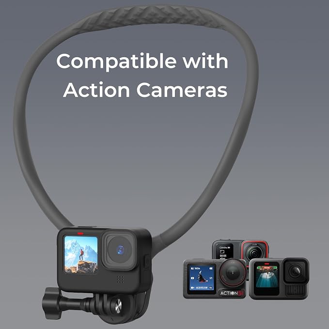 【2026 Extended Long】Magnetic Neck Mount for Phones,Neck Phone Holder | 27.6"Hands Free Pov Phone Holder Chest Mount for iPhone17–12 & Android,Go Pro DJI,Comfortable&Nature Shooting