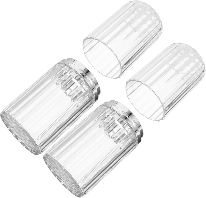 HEMOTON 2pcs Portable Toothbrush Holder Travel Toothbrush Toothpaste Organizer with Quick Cleaning and Versatile Design for Daily Commuting and School Use, Made of Sturdy Pet and Abs