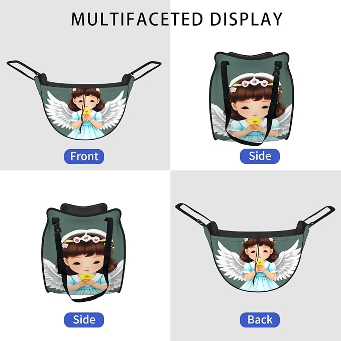 Cute little angel Car Seat Organizer-Backseat Storage Bag for Travel | Waterproof Durable. Holds Snacks Gear Essentials. Fits Most Cars.