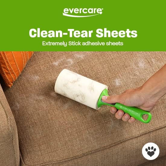 Evercare Pack of 4 Pet Extreme Stick Plus Lint Roller Refill Rolls