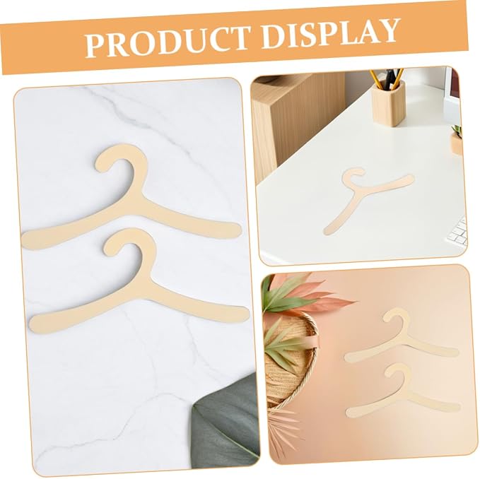 20pcs Elegant Plastic Pet Clothing Rack Dog and Cat Hangers Organizer for Home Decor